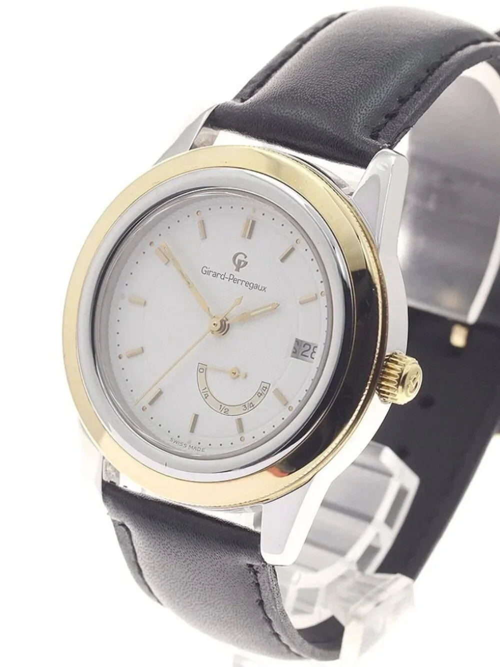 GIRARD PERREGAUX 1020 YG bezel Power reserve white Dial Automatic Men's_957743
